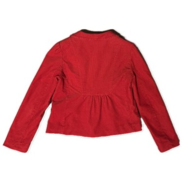 JCrew Women's Red Corduroy Blazer - Size 6 for casual and semi-formal - Picture 2 of 8